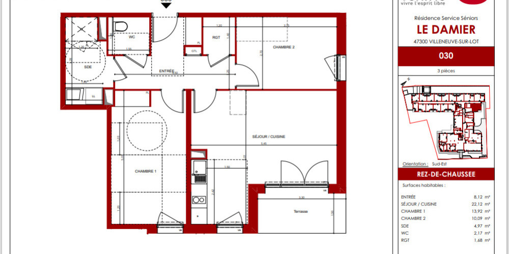 appartement à VILLENEUVE SUR LOT (47300)