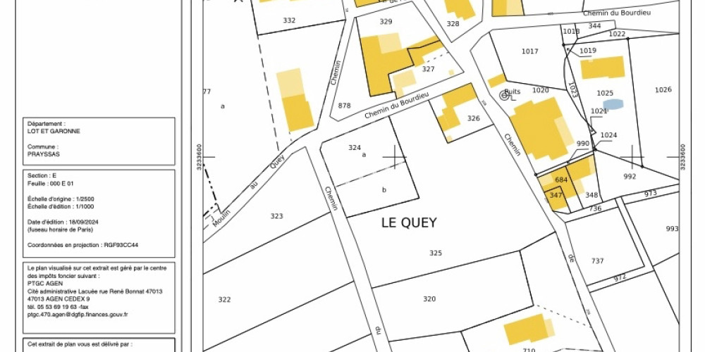 terrain à PRAYSSAS (47360)